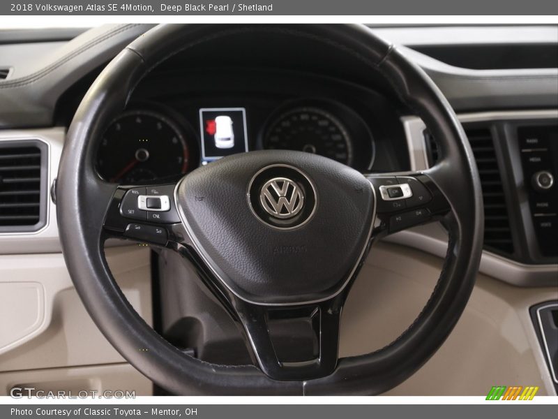Deep Black Pearl / Shetland 2018 Volkswagen Atlas SE 4Motion