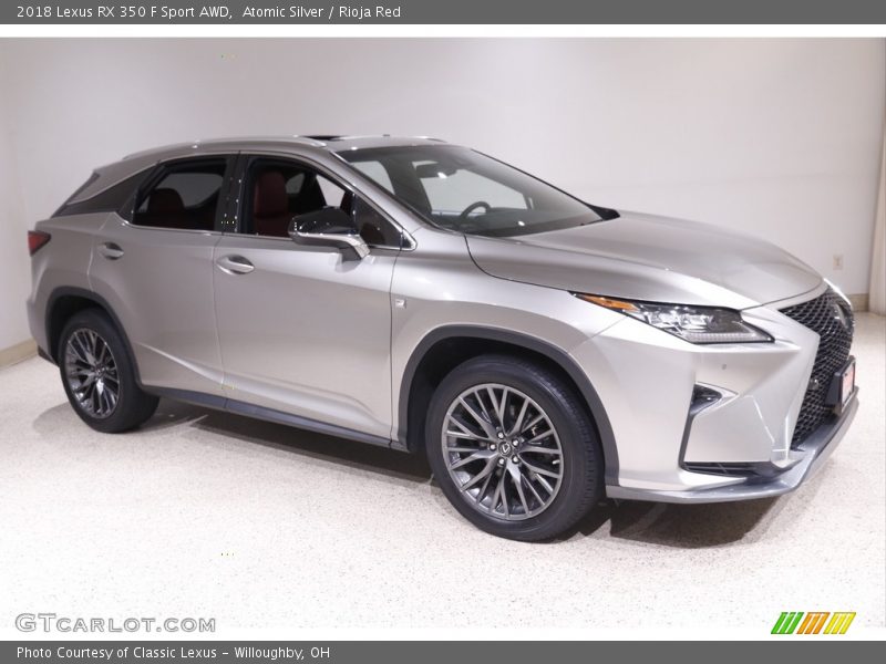 Atomic Silver / Rioja Red 2018 Lexus RX 350 F Sport AWD