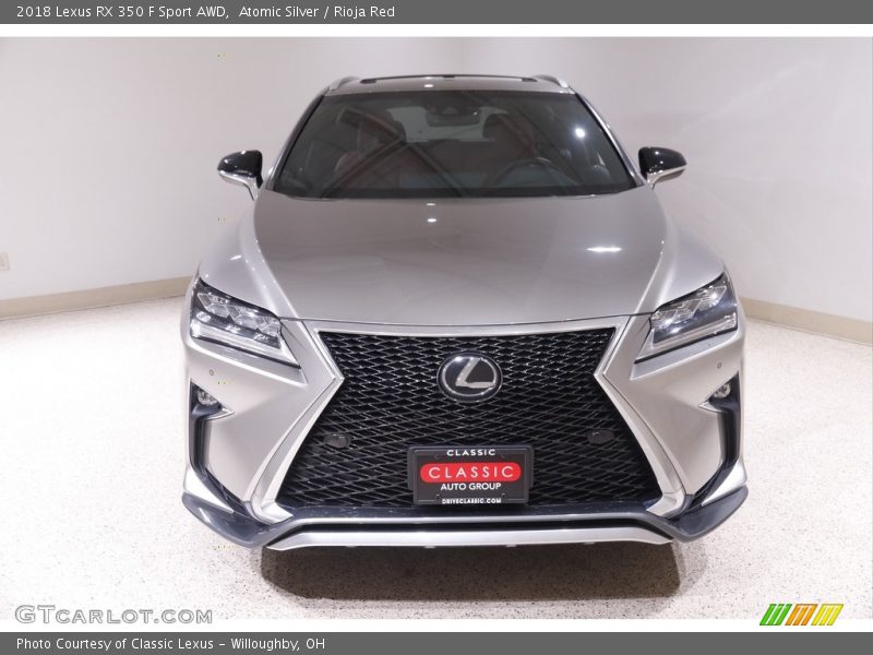 Atomic Silver / Rioja Red 2018 Lexus RX 350 F Sport AWD