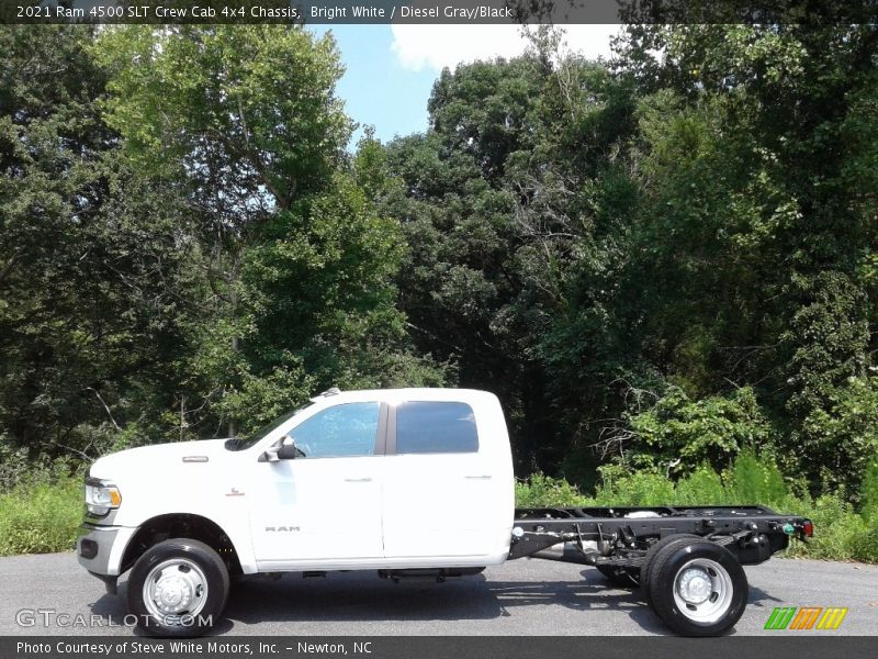 Bright White / Diesel Gray/Black 2021 Ram 4500 SLT Crew Cab 4x4 Chassis