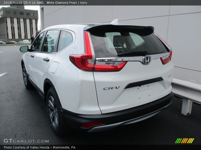 White Diamond Pearl / Ivory 2018 Honda CR-V LX AWD