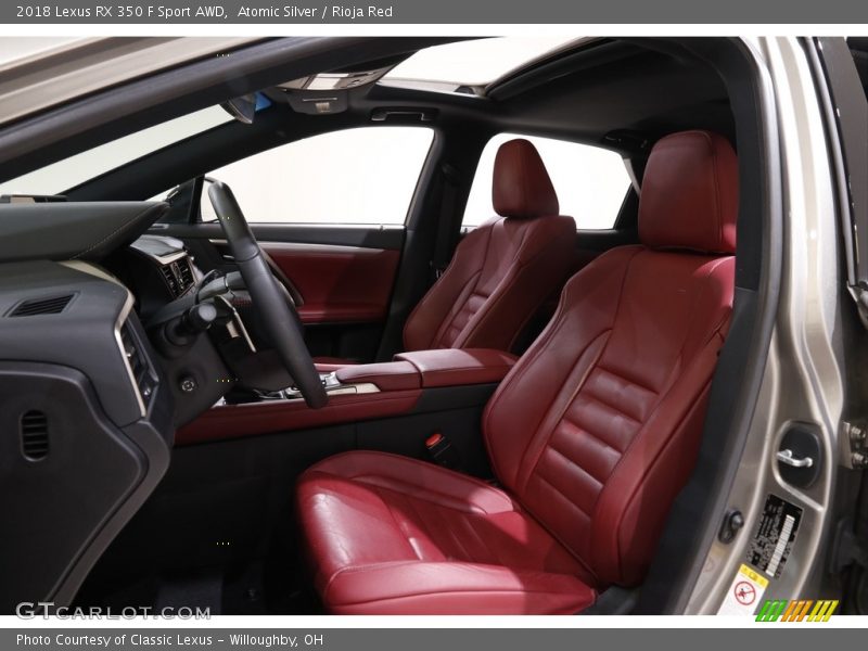 Atomic Silver / Rioja Red 2018 Lexus RX 350 F Sport AWD