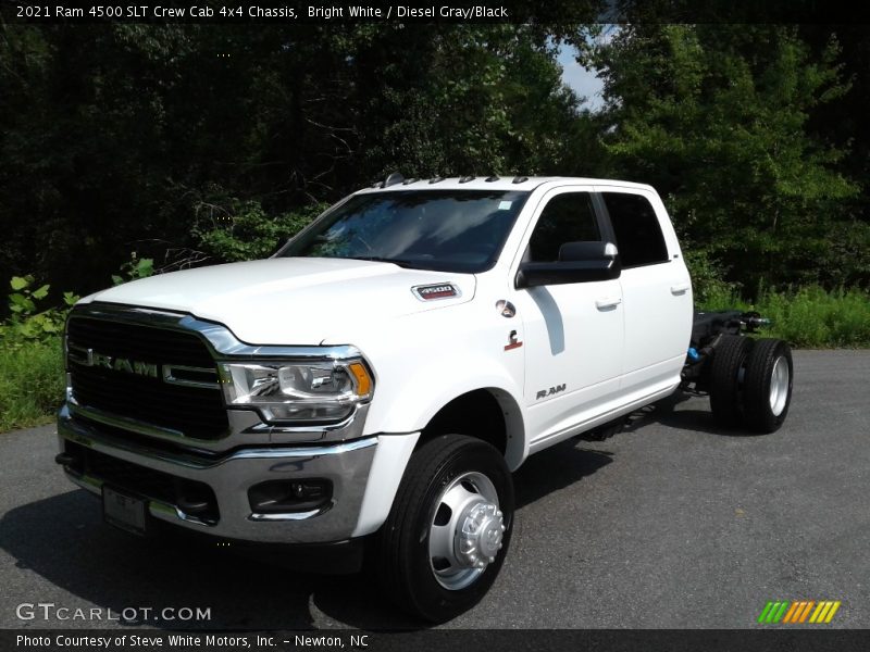 Bright White / Diesel Gray/Black 2021 Ram 4500 SLT Crew Cab 4x4 Chassis