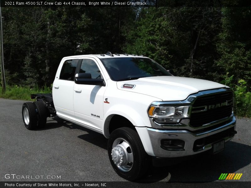 Bright White / Diesel Gray/Black 2021 Ram 4500 SLT Crew Cab 4x4 Chassis