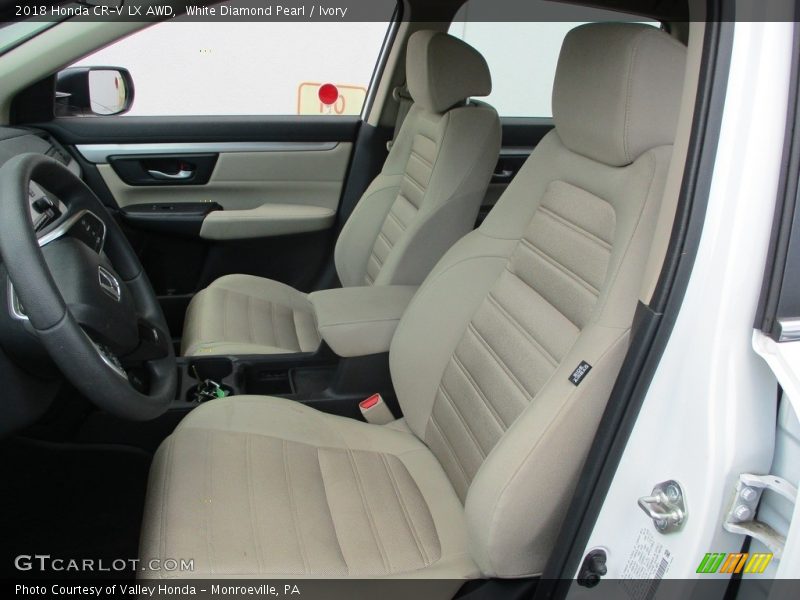 White Diamond Pearl / Ivory 2018 Honda CR-V LX AWD