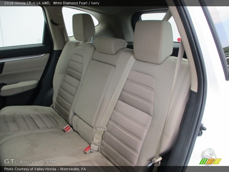 White Diamond Pearl / Ivory 2018 Honda CR-V LX AWD