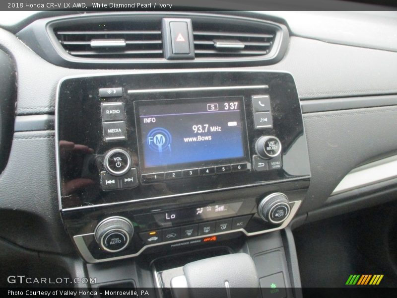 White Diamond Pearl / Ivory 2018 Honda CR-V LX AWD