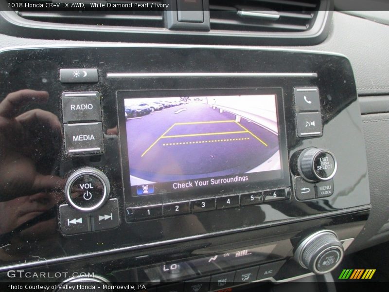White Diamond Pearl / Ivory 2018 Honda CR-V LX AWD