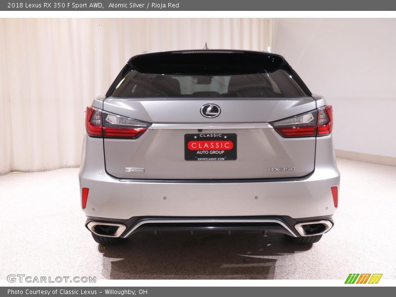 Atomic Silver / Rioja Red 2018 Lexus RX 350 F Sport AWD