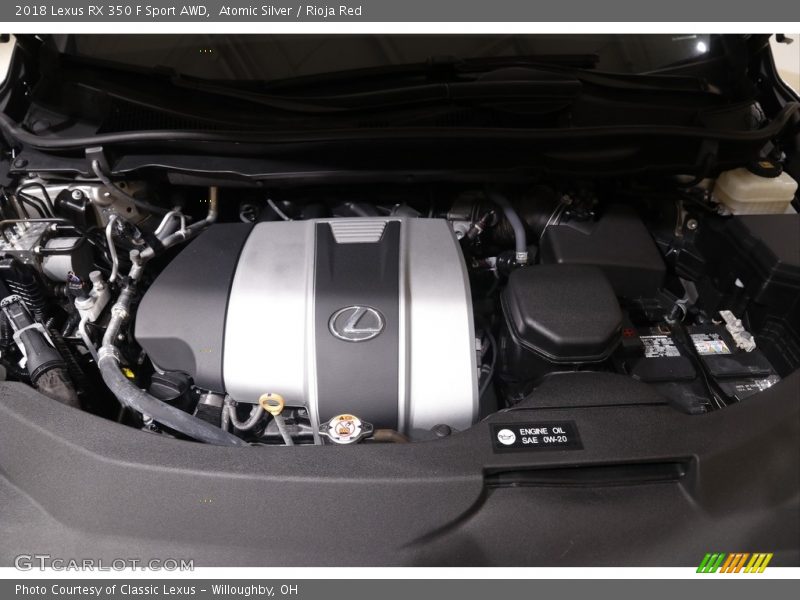 Atomic Silver / Rioja Red 2018 Lexus RX 350 F Sport AWD