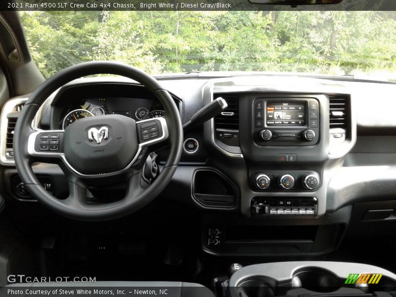 Bright White / Diesel Gray/Black 2021 Ram 4500 SLT Crew Cab 4x4 Chassis
