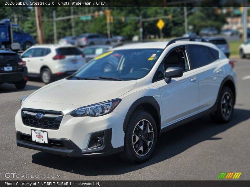 Crystal White Pearl / Gray 2020 Subaru Crosstrek 2.0