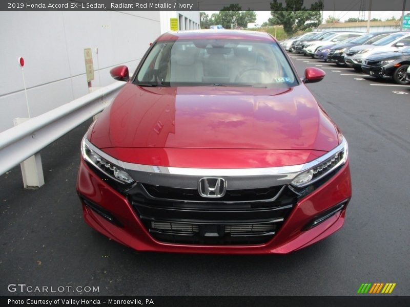 Radiant Red Metallic / Ivory 2019 Honda Accord EX-L Sedan