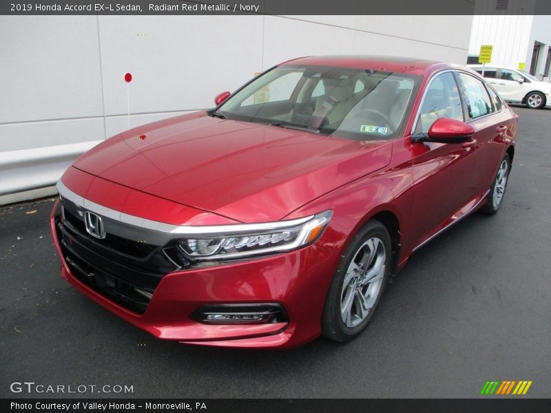 Radiant Red Metallic / Ivory 2019 Honda Accord EX-L Sedan
