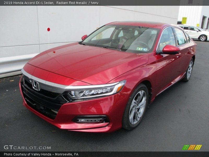 Radiant Red Metallic / Ivory 2019 Honda Accord EX-L Sedan