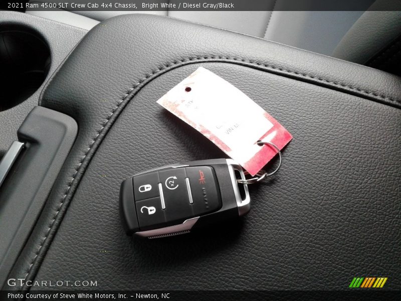 Bright White / Diesel Gray/Black 2021 Ram 4500 SLT Crew Cab 4x4 Chassis