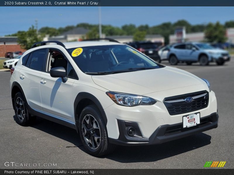 Crystal White Pearl / Gray 2020 Subaru Crosstrek 2.0