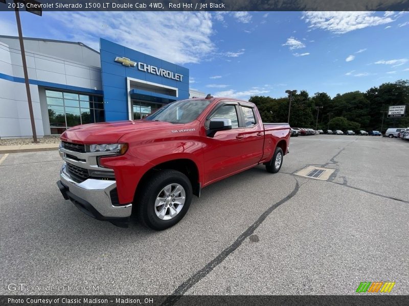 Red Hot / Jet Black 2019 Chevrolet Silverado 1500 LT Double Cab 4WD