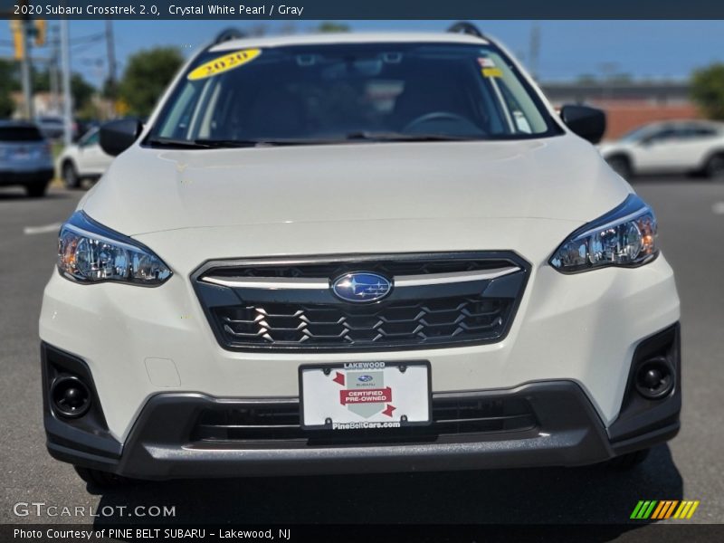 Crystal White Pearl / Gray 2020 Subaru Crosstrek 2.0
