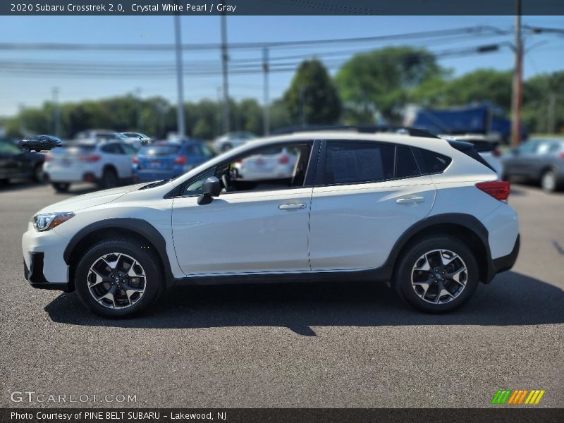 Crystal White Pearl / Gray 2020 Subaru Crosstrek 2.0