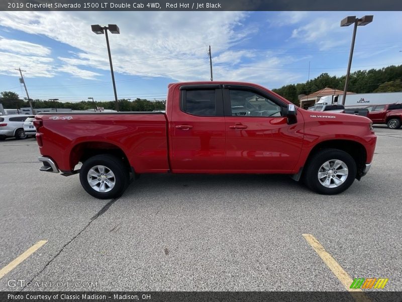 Red Hot / Jet Black 2019 Chevrolet Silverado 1500 LT Double Cab 4WD