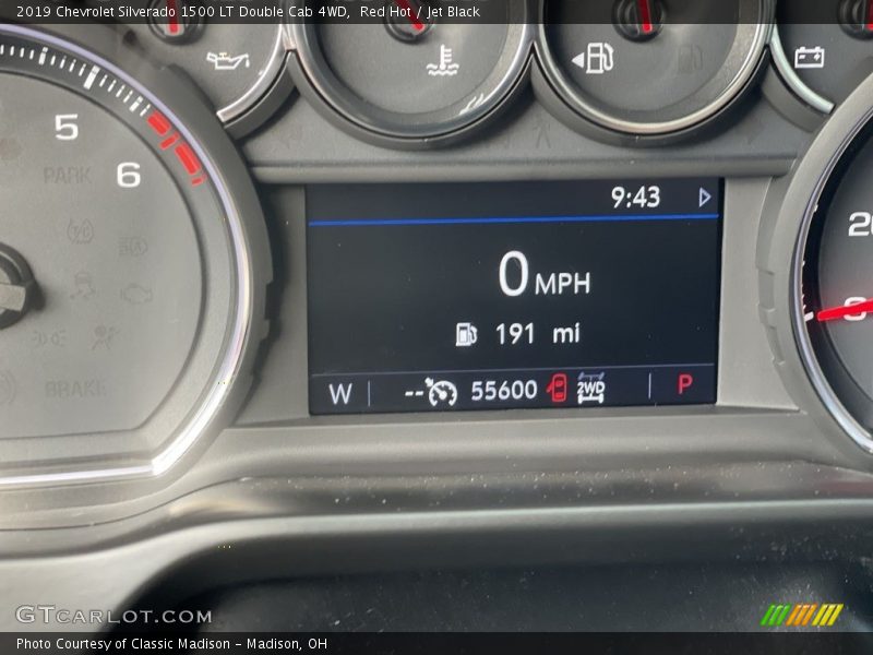 Red Hot / Jet Black 2019 Chevrolet Silverado 1500 LT Double Cab 4WD
