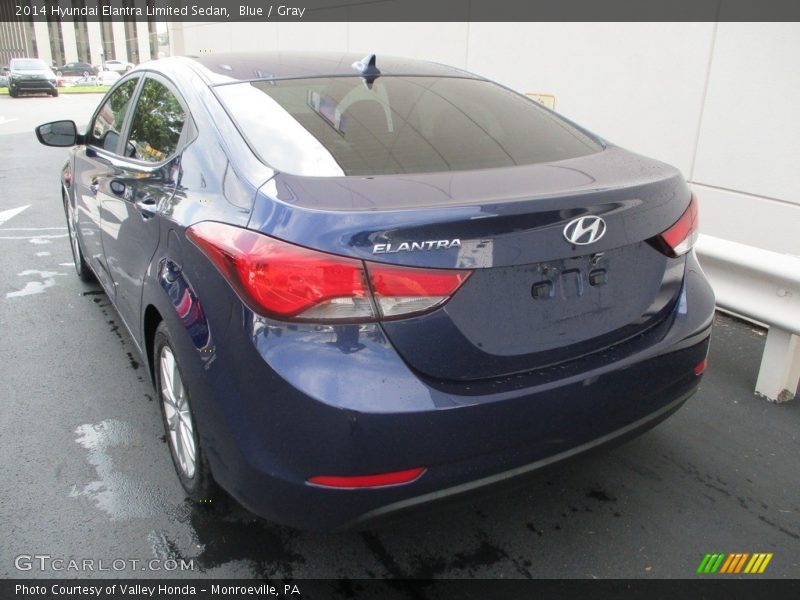 Blue / Gray 2014 Hyundai Elantra Limited Sedan