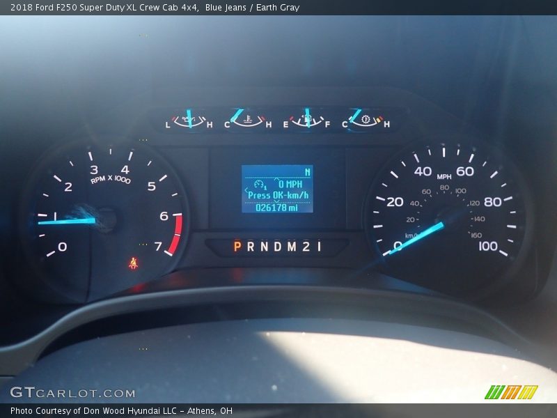 Blue Jeans / Earth Gray 2018 Ford F250 Super Duty XL Crew Cab 4x4