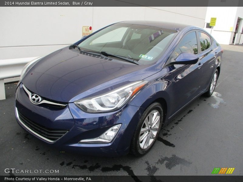 Blue / Gray 2014 Hyundai Elantra Limited Sedan