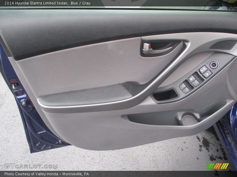 Blue / Gray 2014 Hyundai Elantra Limited Sedan
