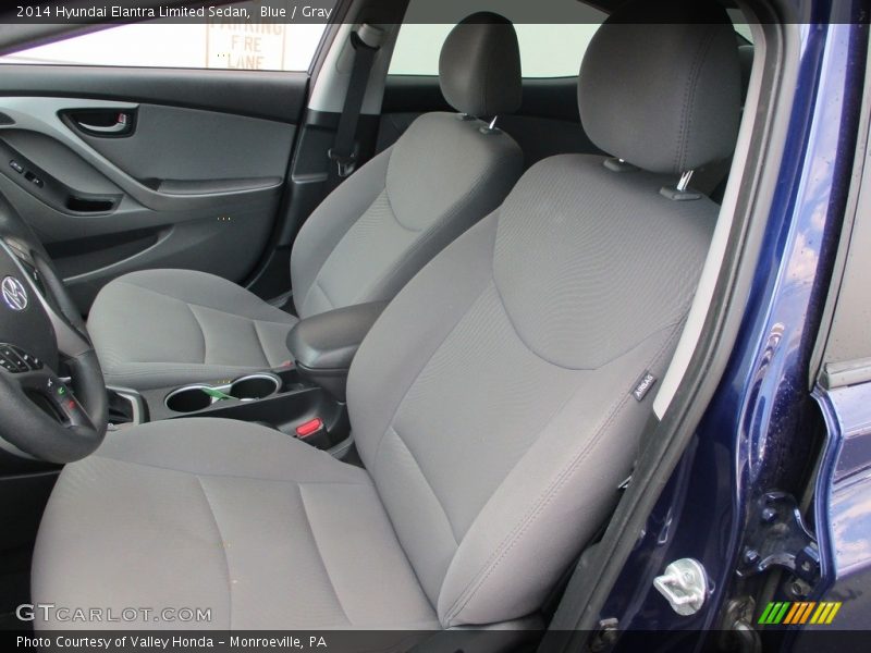 Blue / Gray 2014 Hyundai Elantra Limited Sedan