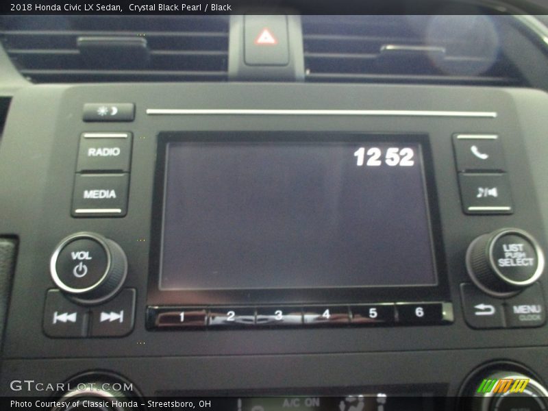 Crystal Black Pearl / Black 2018 Honda Civic LX Sedan