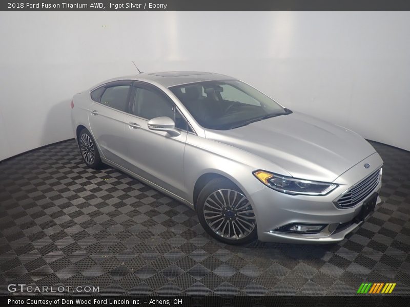 Ingot Silver / Ebony 2018 Ford Fusion Titanium AWD