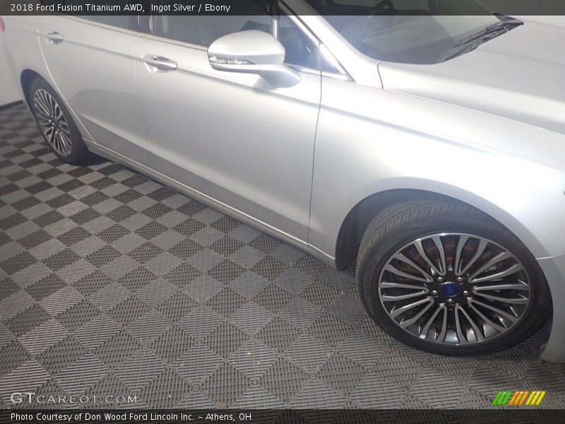 Ingot Silver / Ebony 2018 Ford Fusion Titanium AWD