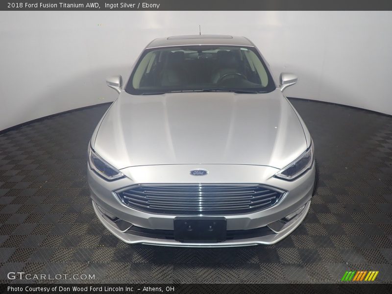 Ingot Silver / Ebony 2018 Ford Fusion Titanium AWD