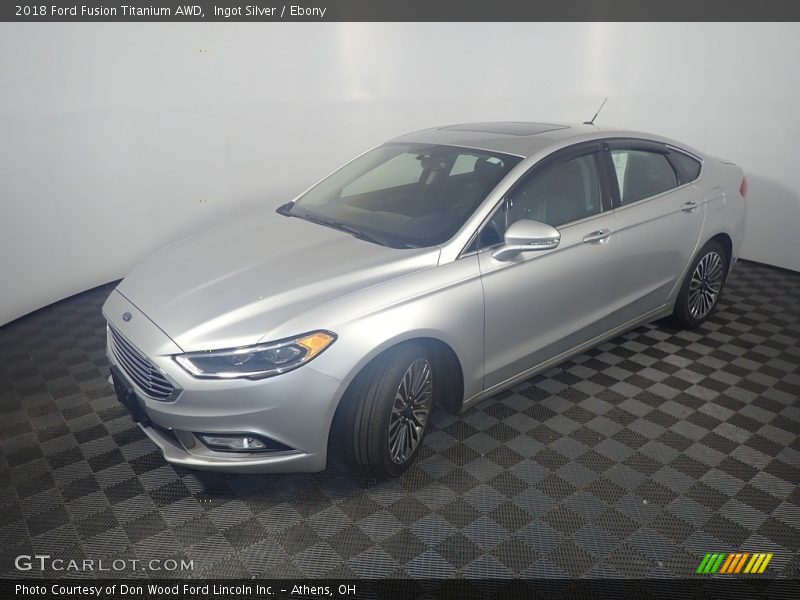 Ingot Silver / Ebony 2018 Ford Fusion Titanium AWD