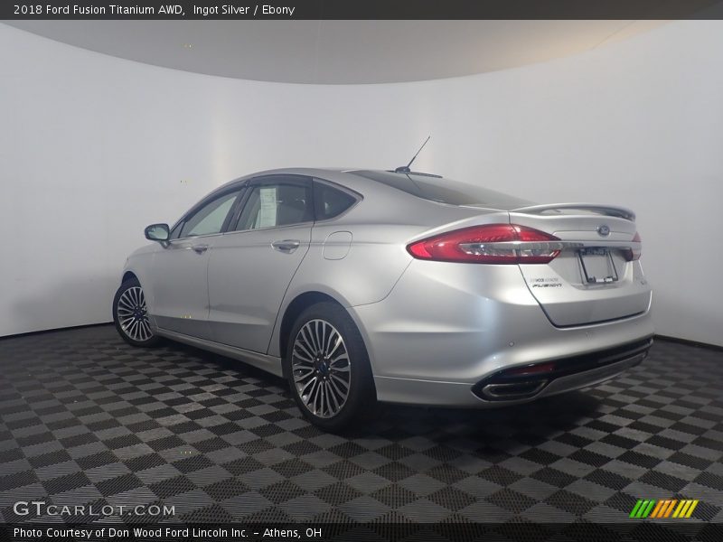 Ingot Silver / Ebony 2018 Ford Fusion Titanium AWD
