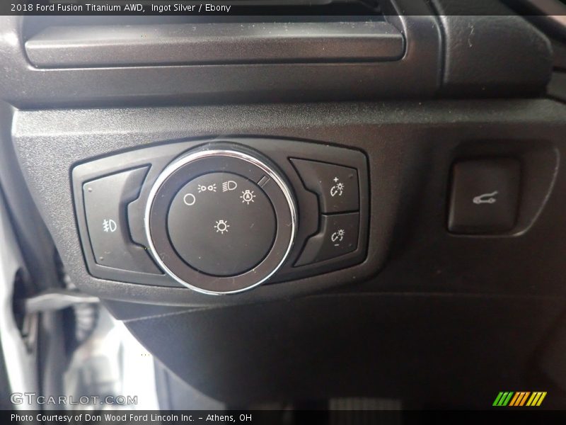 Controls of 2018 Fusion Titanium AWD