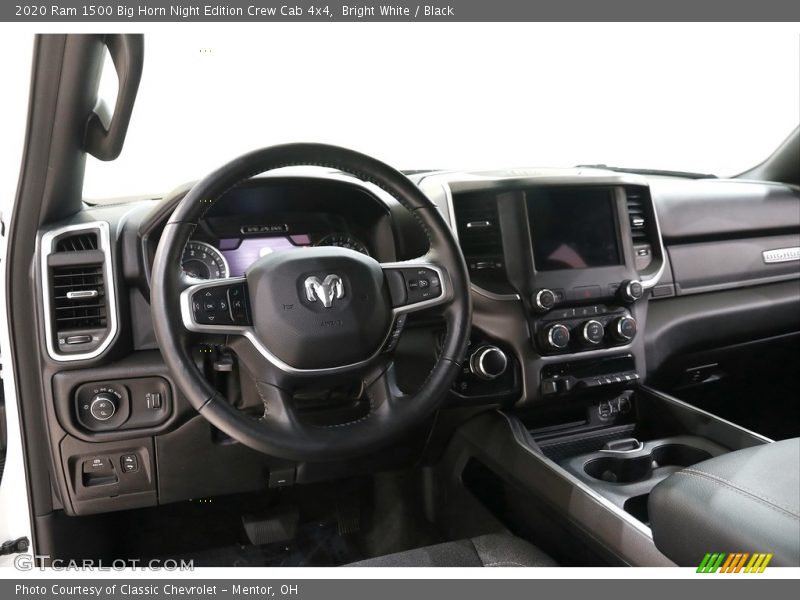 Bright White / Black 2020 Ram 1500 Big Horn Night Edition Crew Cab 4x4