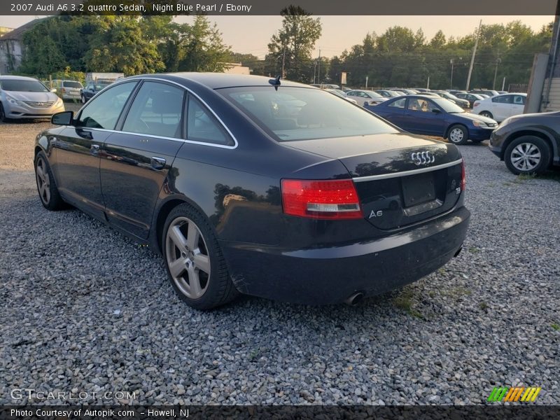Night Blue Pearl / Ebony 2007 Audi A6 3.2 quattro Sedan