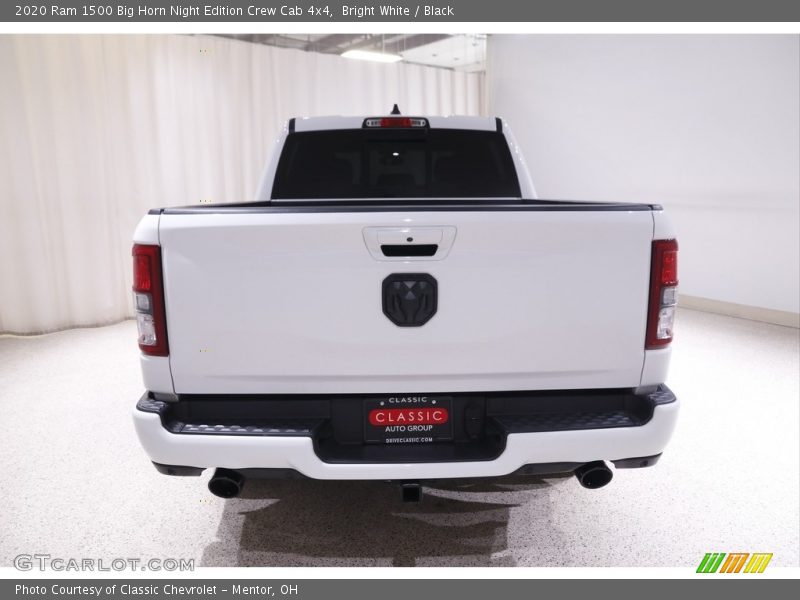 Bright White / Black 2020 Ram 1500 Big Horn Night Edition Crew Cab 4x4