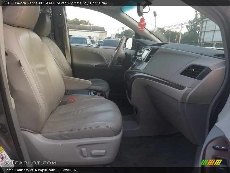 Silver Sky Metallic / Light Gray 2012 Toyota Sienna XLE AWD