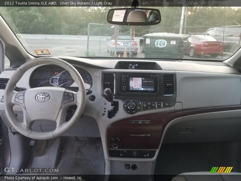 Silver Sky Metallic / Light Gray 2012 Toyota Sienna XLE AWD