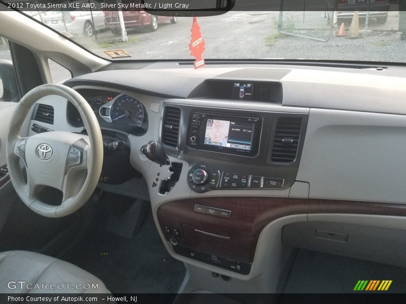 Silver Sky Metallic / Light Gray 2012 Toyota Sienna XLE AWD