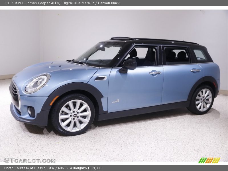 Digital Blue Metallic / Carbon Black 2017 Mini Clubman Cooper ALL4
