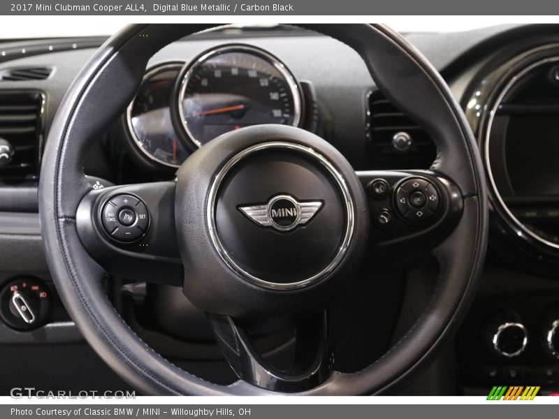 Digital Blue Metallic / Carbon Black 2017 Mini Clubman Cooper ALL4