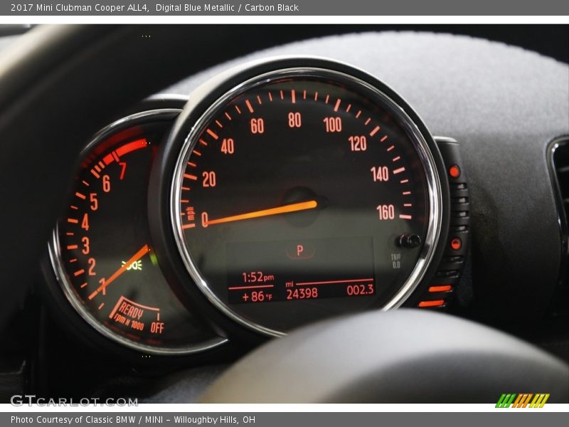 Digital Blue Metallic / Carbon Black 2017 Mini Clubman Cooper ALL4