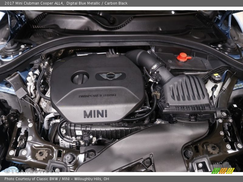 Digital Blue Metallic / Carbon Black 2017 Mini Clubman Cooper ALL4