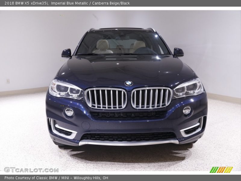 Imperial Blue Metallic / Canberra Beige/Black 2018 BMW X5 xDrive35i