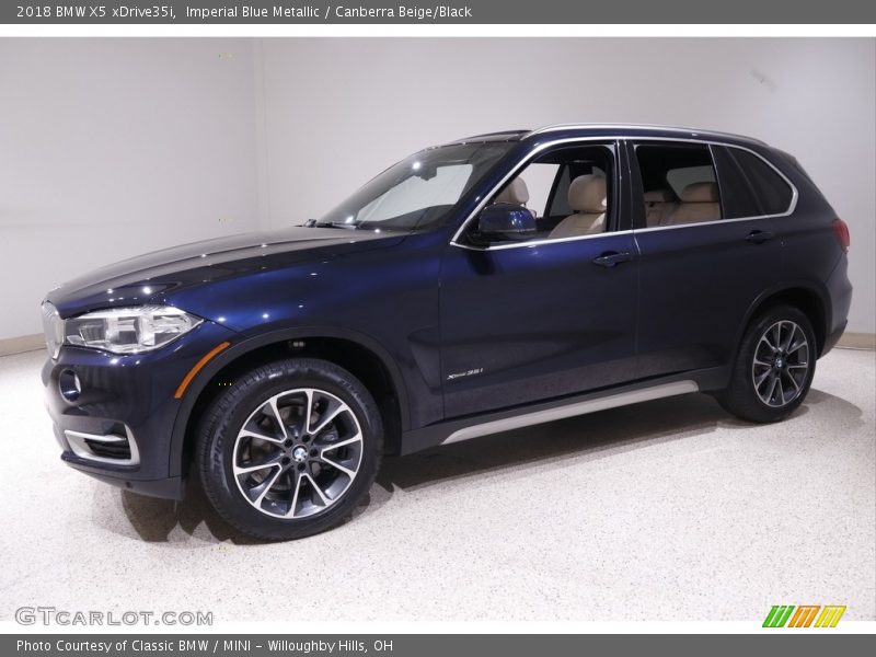 Imperial Blue Metallic / Canberra Beige/Black 2018 BMW X5 xDrive35i